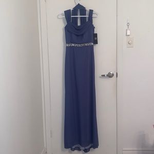Long purple evening dress XS